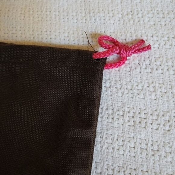 Kate Spade New York Dust Cover Bag Drawstring Cinched Brown Bag - Picture 3 of 6